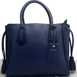 COPY - Longchamp Penelope Fantaisie Navy Blue Small Tote Handbag